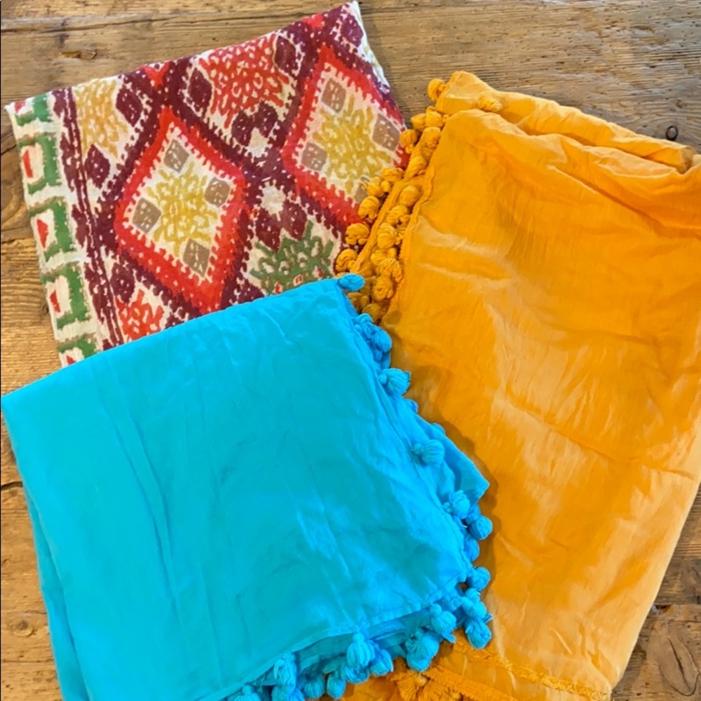 LUCKY BRAND‎ & GAP WOMENS SUMMER SCARVES - SET OF 3